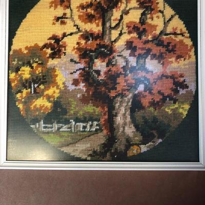 Lot 240. Set of 4 Needlepoint Pieces