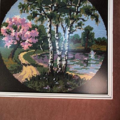 Lot 240. Set of 4 Needlepoint Pieces
