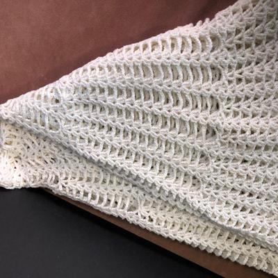 Lot 241. Round Crocheted Tablecloth