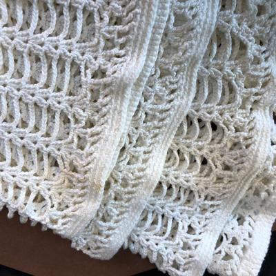 Lot 241. Round Crocheted Tablecloth