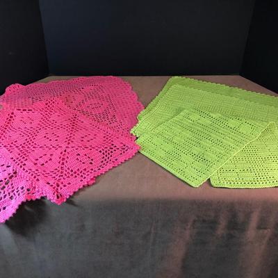 Lot 242. Crocheted Pieces