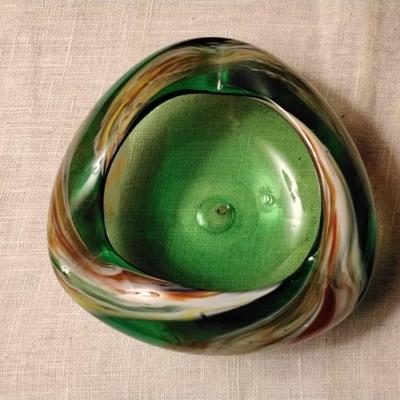 Vintage Blown Glass Ashtray