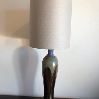 Lot 252. Bronze Tone Ceramic Lamp