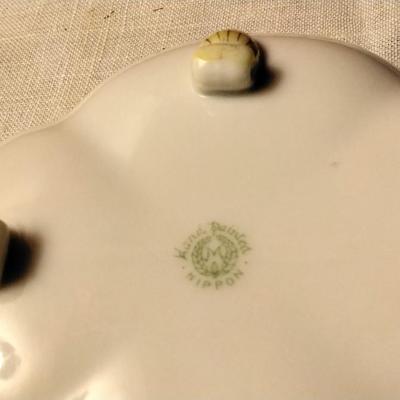 4 Footed Hand Painted Nippon Bowl Circa 1911