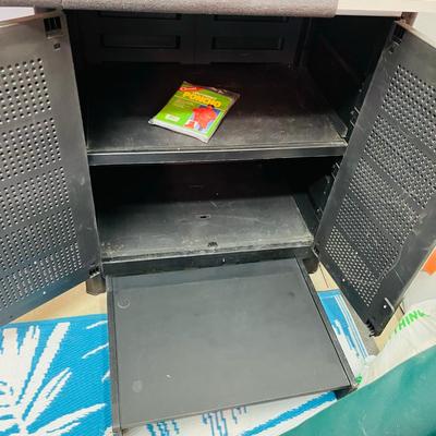 Work bench two door shelves Under counter