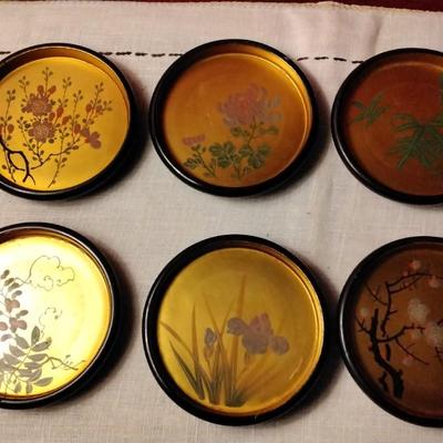Vintage Japanese Lacquer Coasters