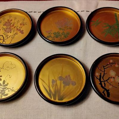 Vintage Japanese Lacquer Coasters