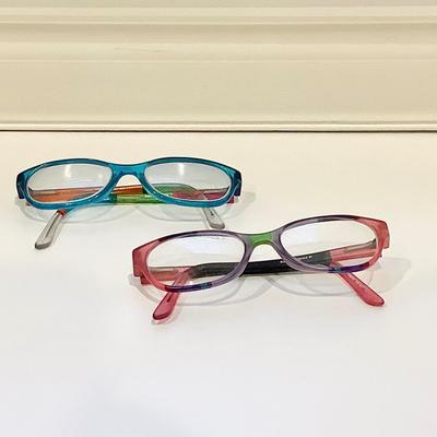 8670 Two Pairs of RONIE FURST Handpainted Eyeglass Frames