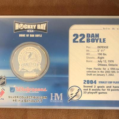 Lot 261. Lightning Hockey Dan Boyle Collector Coin