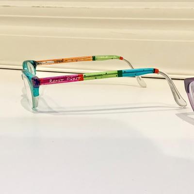 8671 Two Pairs of RONIT FURST Handpainted Eyeglass Frames