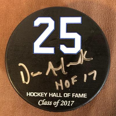 Lot 262. Andreychuk Autographed Puck