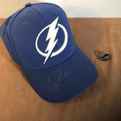 Lot 264. Lightning Autographed Hat & Pin