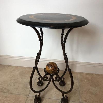 Lot 270. Faux Stone Accent Table