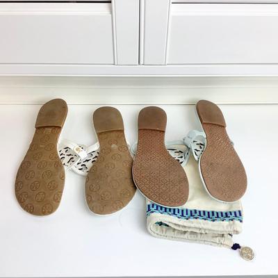 8678 Two Pairs of Gently Worn TORY BURCH Scandals
