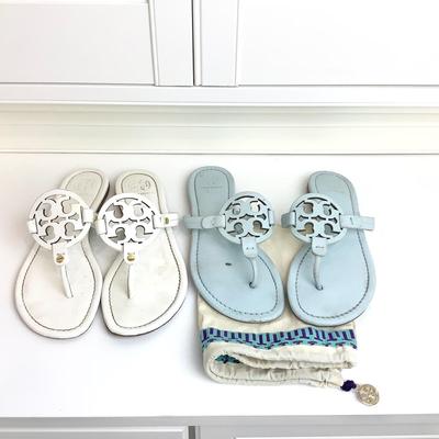 8678 Two Pairs of Gently Worn TORY BURCH Scandals