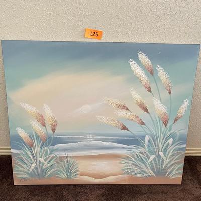 Vintage 80s Beach print