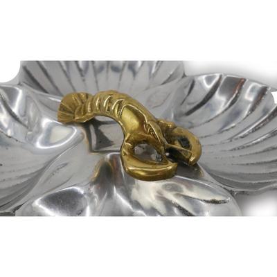Vintage Metal Lobster Serving Plate