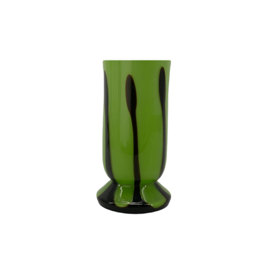 Contemporary Green and Black Vase
