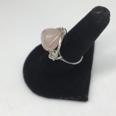 Pink Quartz Fashion Ring