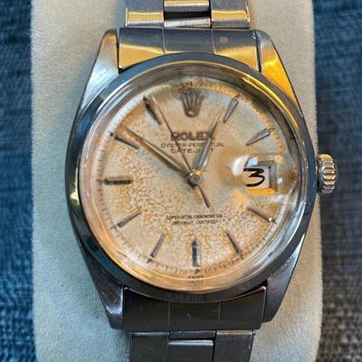 LOT 361 VINTAGE ROLEX OYSTER-PERPETUAL DATEJUST
