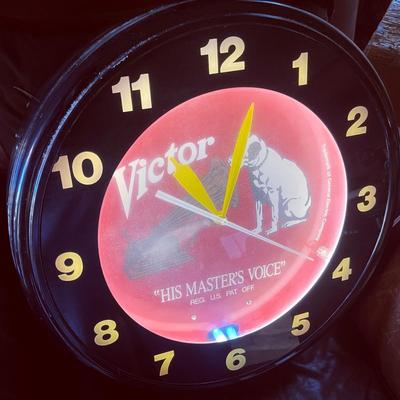 Vintage RCA Victor Advertising Neon Wall Clock