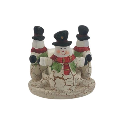 Snowman Candle Holder