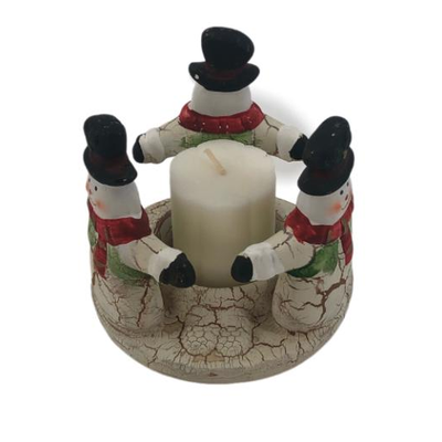 Snowman Candle Holder