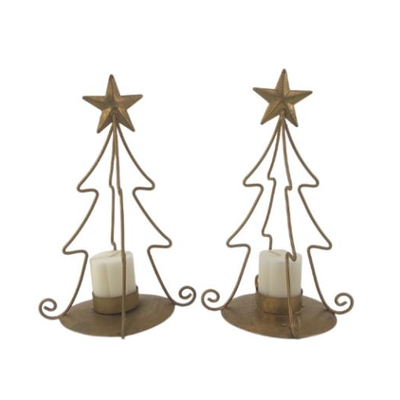 Christmas Tree Votive Candle Holders
