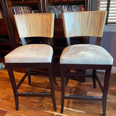 Lot 287. Pair of Bar Height Dining Chairs