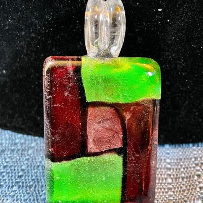 LOT 368:  MOSAIC ART GLASS PENDANT