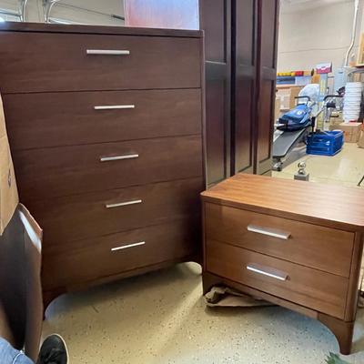 Lot 294. Tall Chest of Drawers and Nightstand