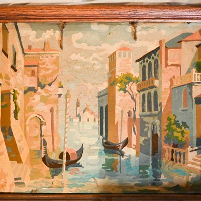 Paint by number VENICE SCENE Framed
