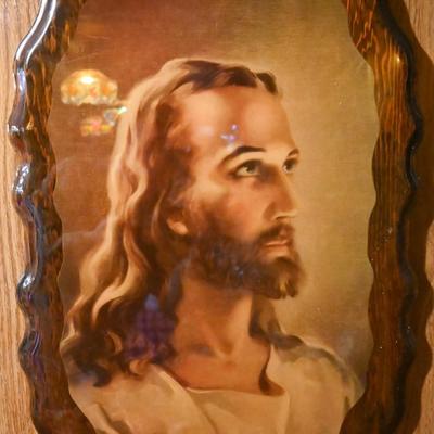 JESUS on wood cutout