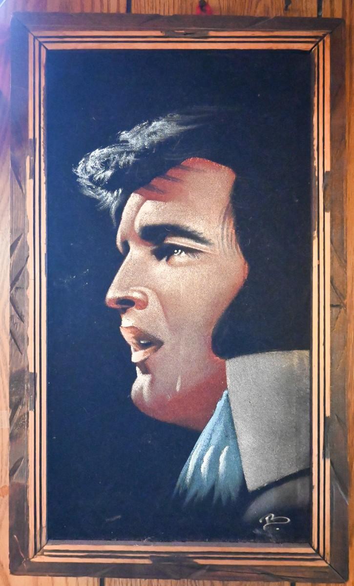 ELVIS ON VELVET Framed | EstateSales.org
