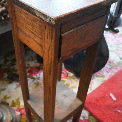 MISSION PLANT STAND WITH DRAWER
