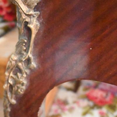 VICTORIAN / COLONIAL DESK  WITH ART THAT FOLDS DOWN BY OPENING DRAWER- COMES WITH KEY