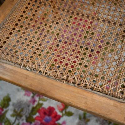 WICKER CANE CHAIR