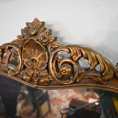 DETAILED METAL FRAMED MIRROR