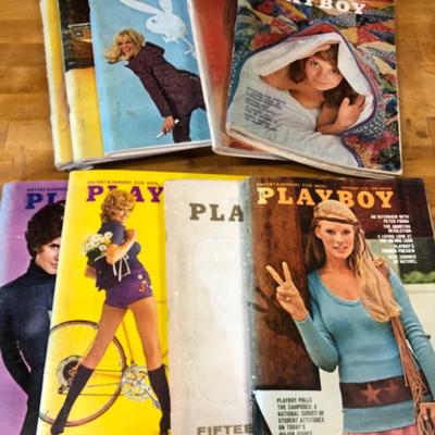 Lot 115-A. Vintage Playboy Magazines Qty. 39