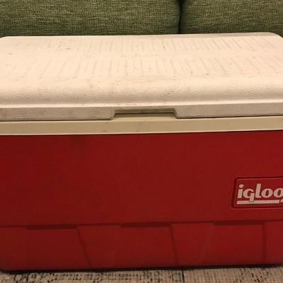 Red Igloo Cooler