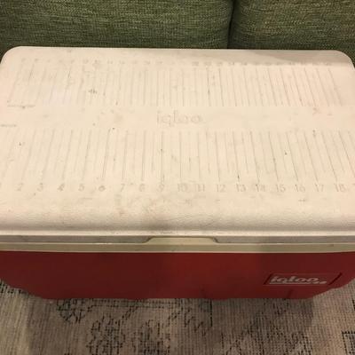 Red Igloo Cooler