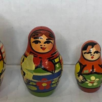 Vintage Russian nesting dolls