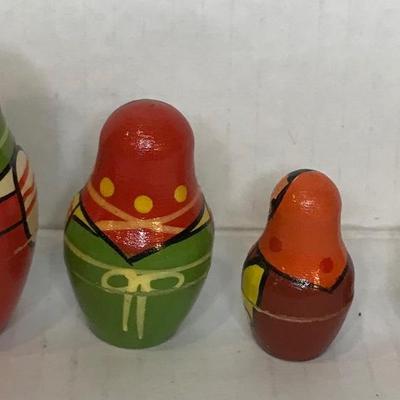 Vintage Russian nesting dolls