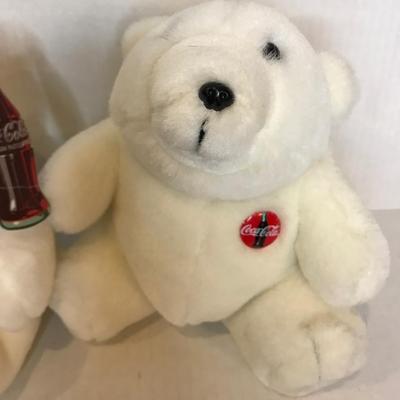 Vintage Coca-Cola polar bear plush