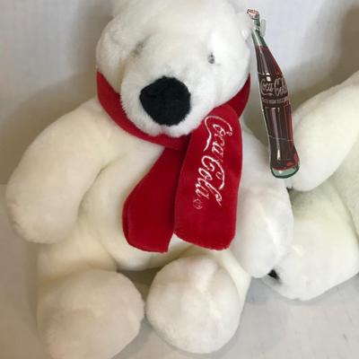 Vintage Coca-Cola polar bear plush