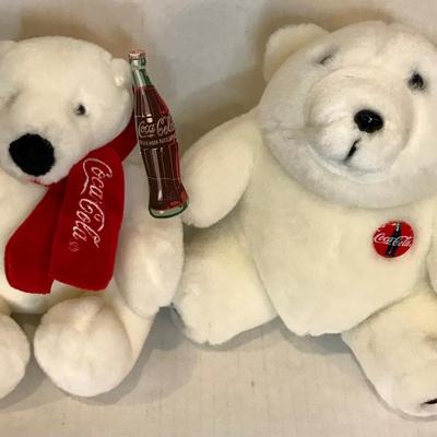 Vintage Coca-Cola polar bear plush