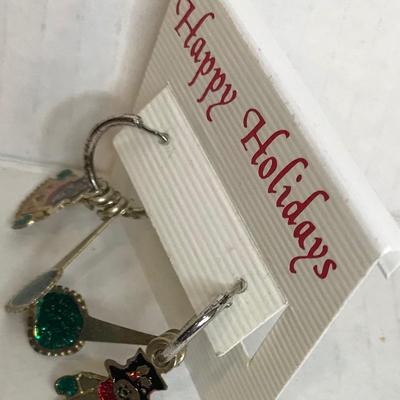 Set of 2 pair Snowman earrings