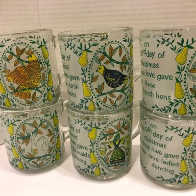 12 Days of Christmas Glass Mug Set
