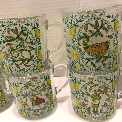 12 Days of Christmas Glass Mug Set