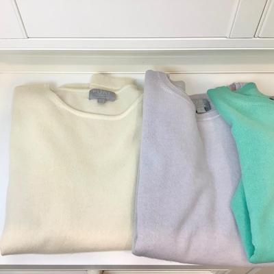 8685 Lot of 4 Cashmere Sweaters by PURE & BELFORD